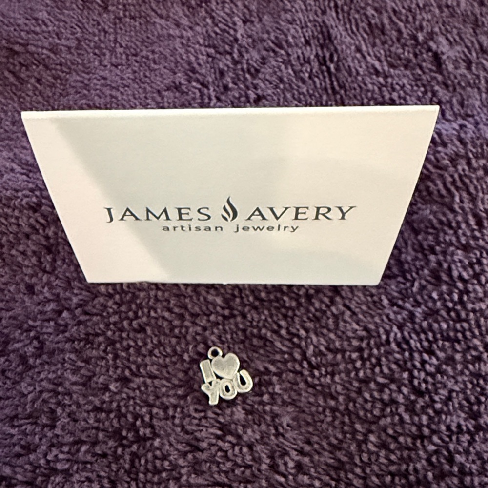 James Avery Silver Heart  I ❤️ You Charm